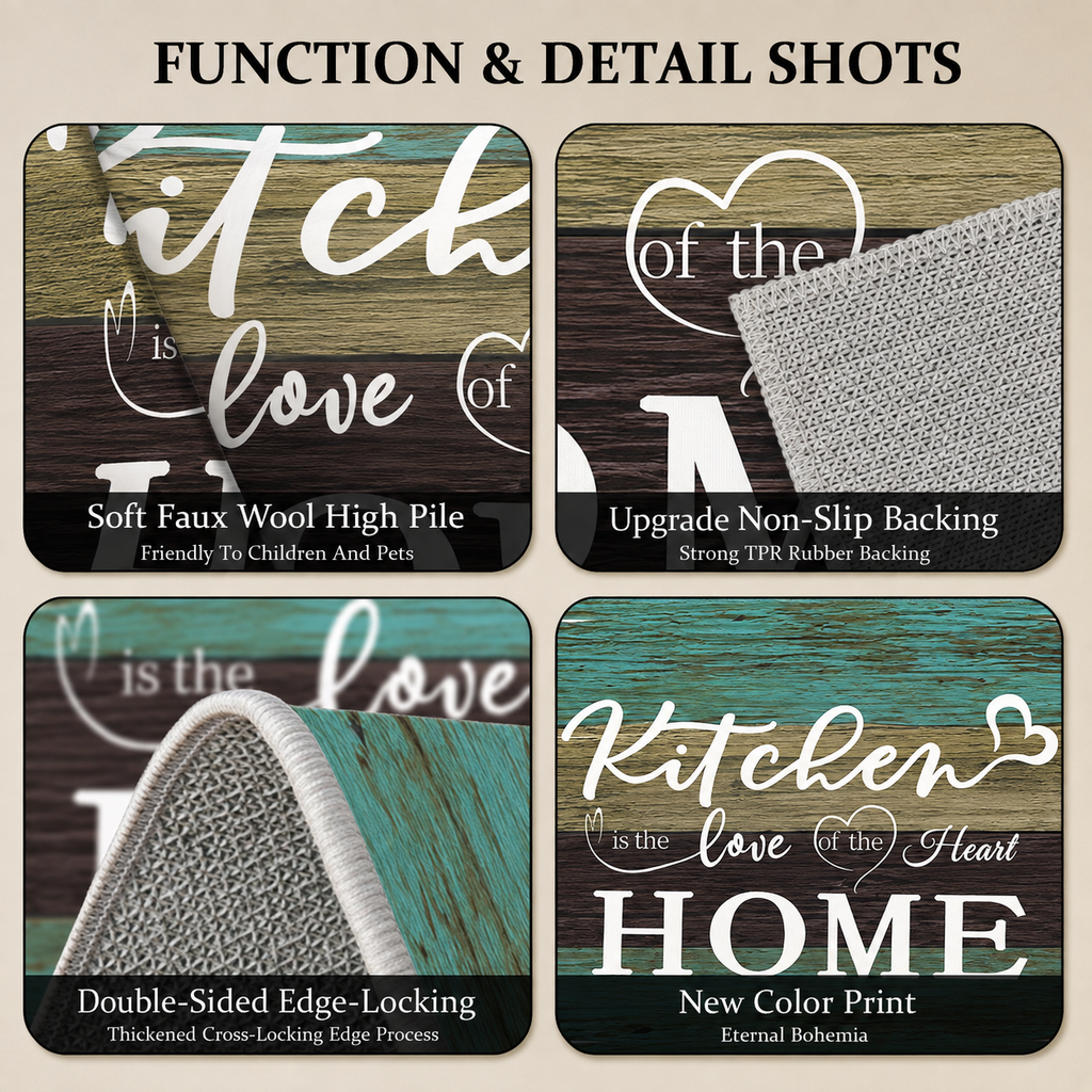 Farmhouse Kitchen Rug Set