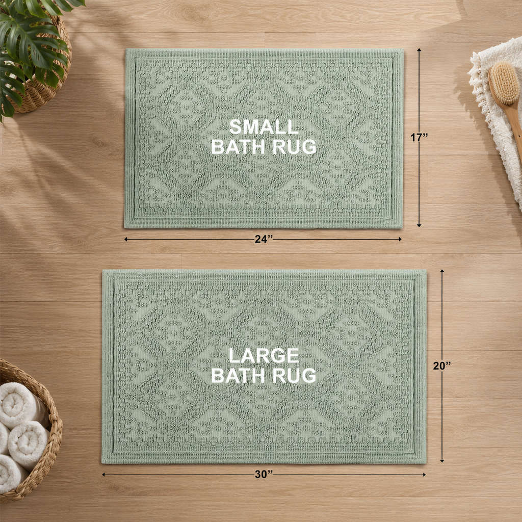 Katti Lattice Bath Rug Set