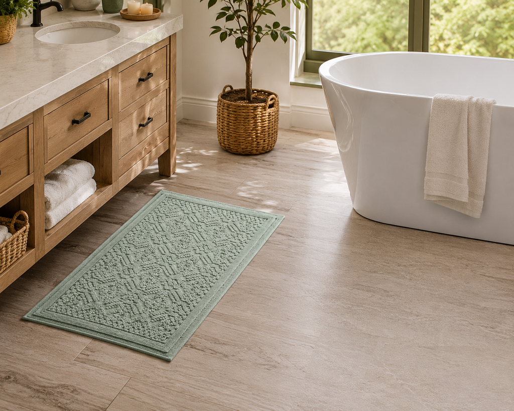 Katti Lattice Bath Rug Set