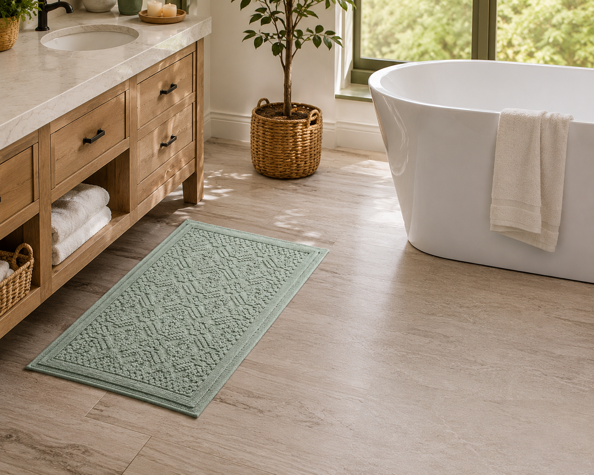 Katti Lattice Bath Rug Set