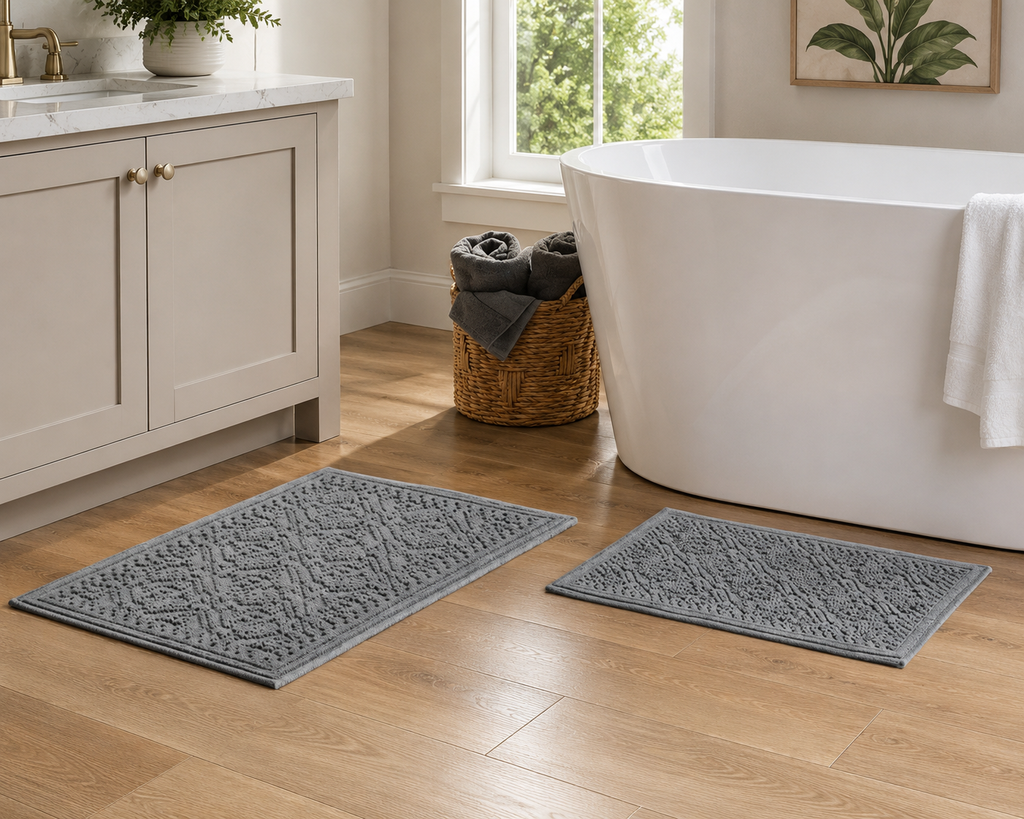 Katti Lattice Bath Rug Set